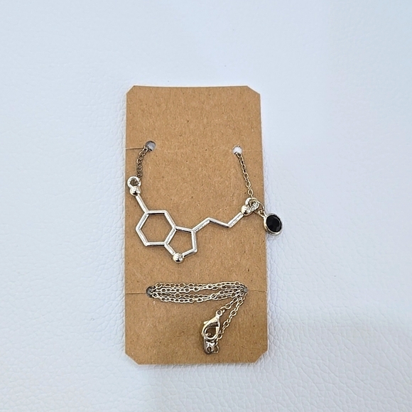 Source Unknown Jewelry - Serotonin Molecule Necklace